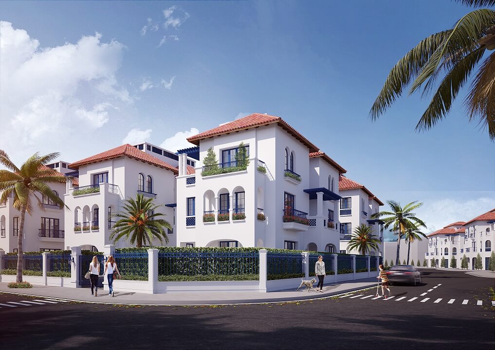 Phối cảnh biệt thự đơn lập tại Sun Elite City