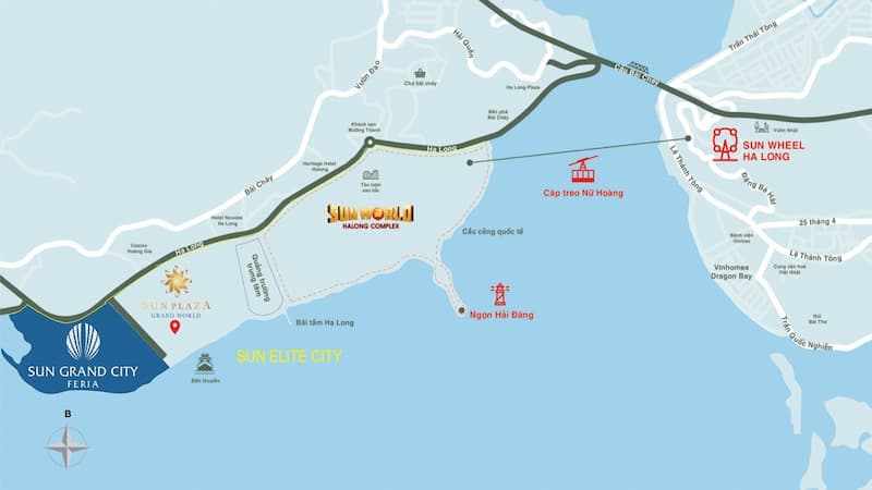 Vị trí dự án Sun Elite City ở đâu tại Hạ Long